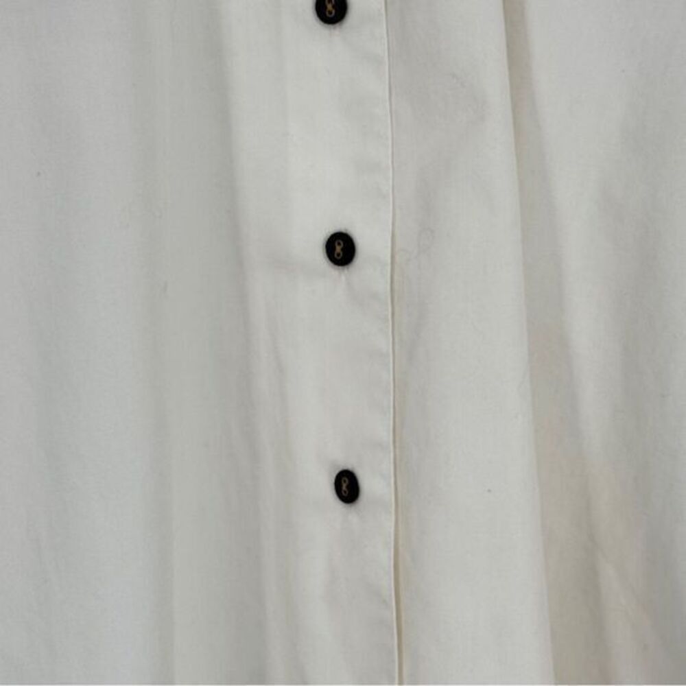Pendleton Button Front Pointed Collar Ribbon Trim… - image 3